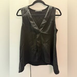 BCBGMaxAzria tuxedo sleeveless top